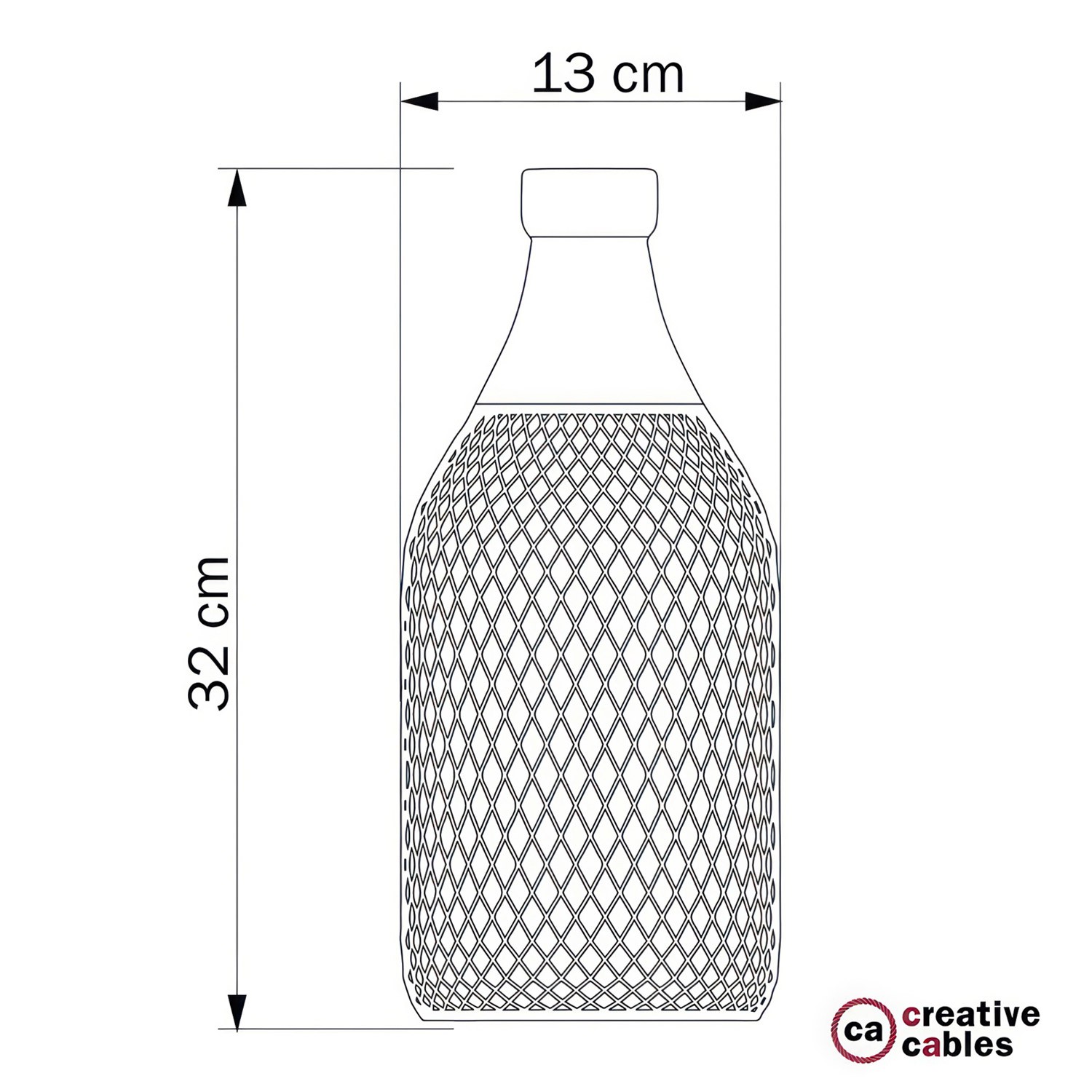 Sjenilo - metalno Jéroboam -oblika boce