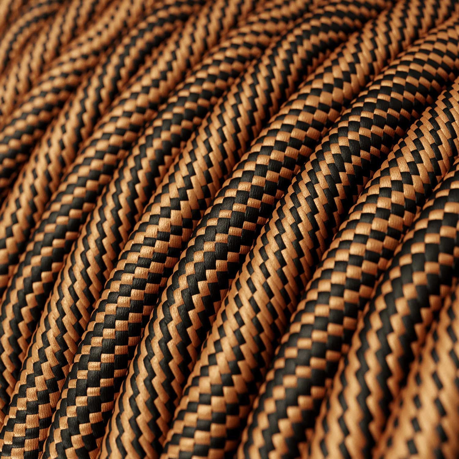 Visilica s tekstilnim kabelom i detaljima u kontrastnoj boji metala - Proizvedeno u Italiji
