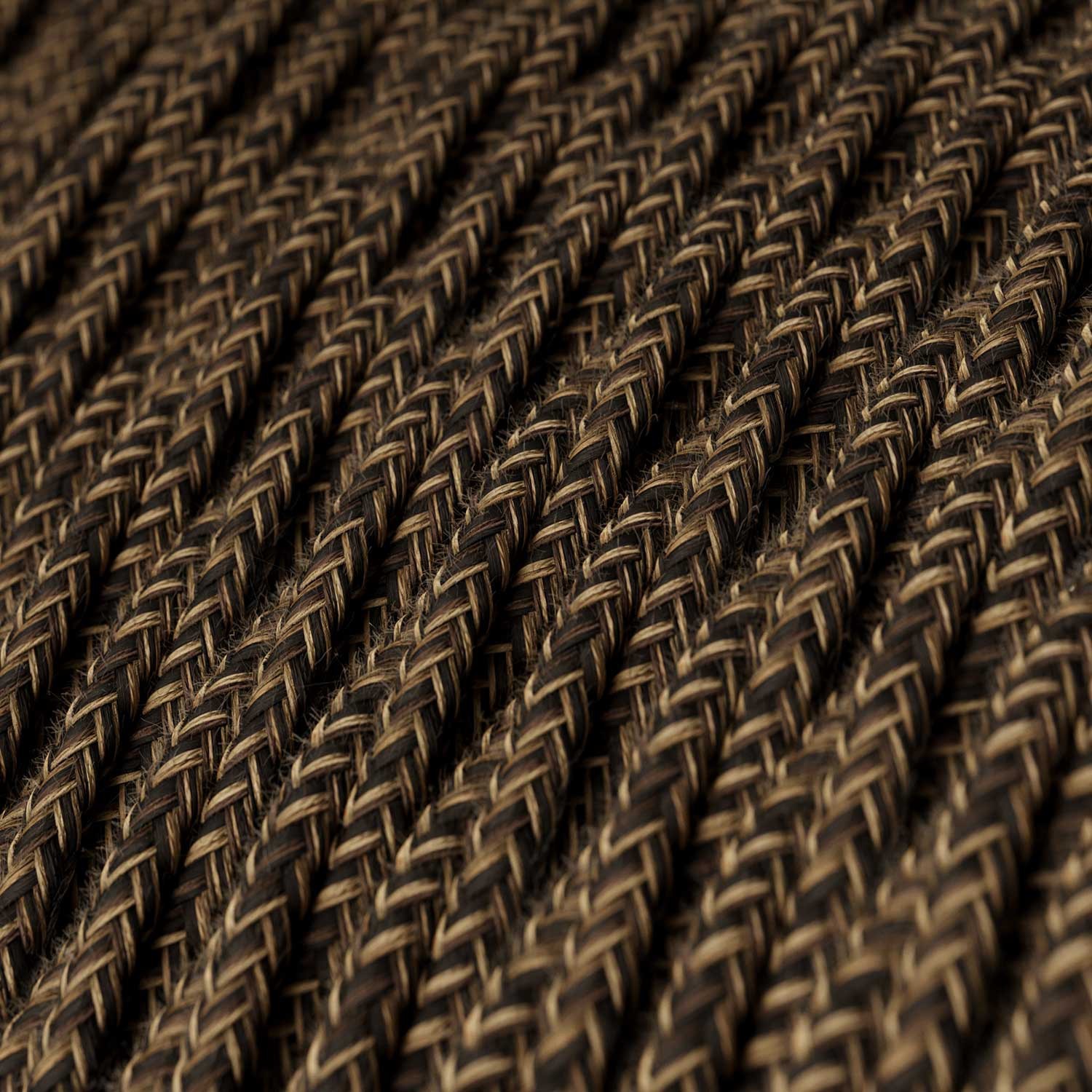 Visilica s tekstilnim pletenim kabelom i aluminijskim grlom za žarulje - Proizvedeno u Italiji