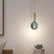 Viseća lampa s mornarskim užem XL kabelom i drvenim dijelovima - Proizvedeno u Italiji