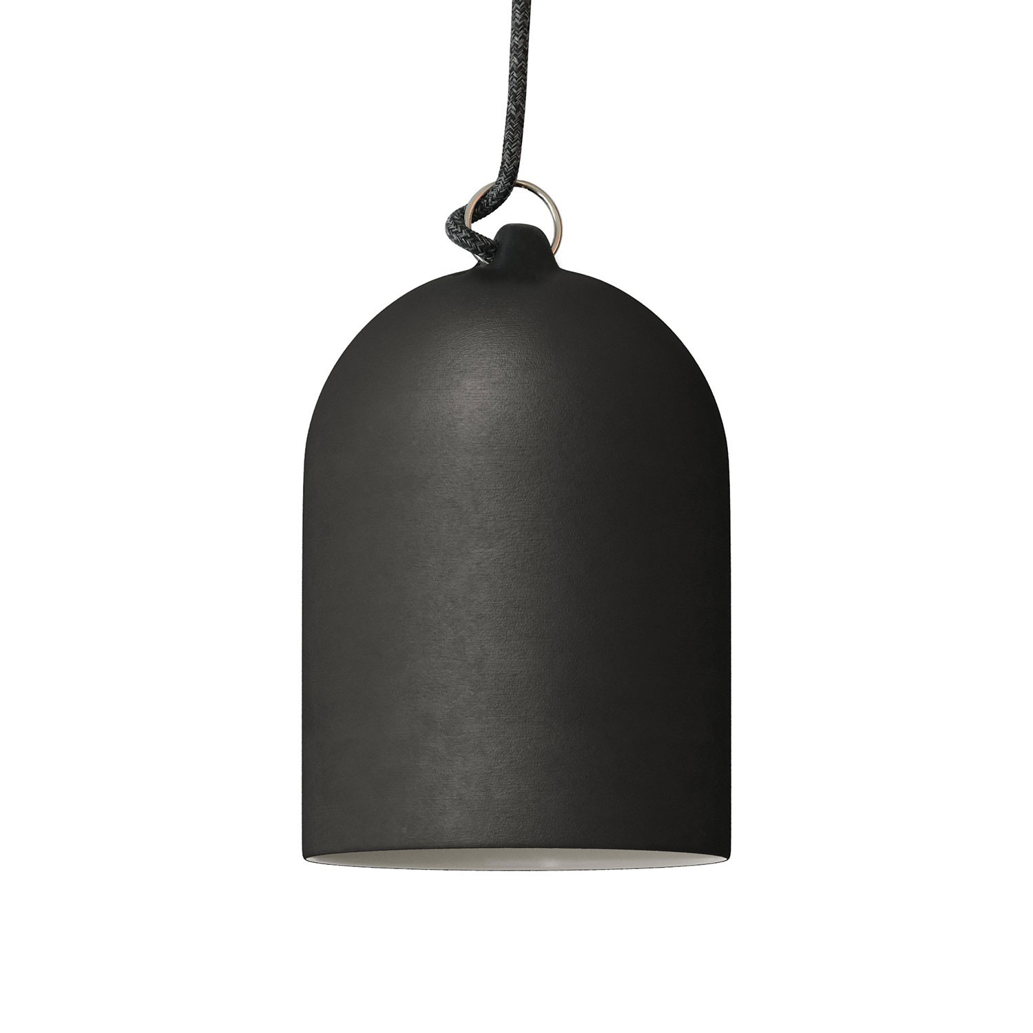 Visilica s tekstilnim kabelom i Mini Bell XS zvonom, keramičkim sjenilom - Proizvedeno u Italiji
