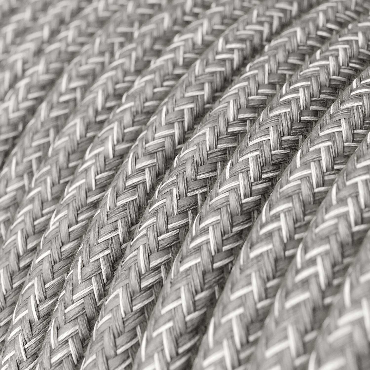 Visilica s tekstilnim kabelom, Industrial keramičkim sjenilom u bojama metala - Proizvedeno u Italiji