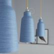 Visilica s tekstilnim kabelom, Bottle keramičkim sjenilom i metalnim detaljima - Proizvedeno u Italiji