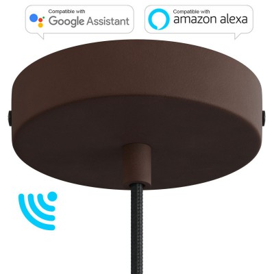 SMART cilindrična metalna rozeta s pribiliom - kompatibilna Google Home i Amazon Alexa