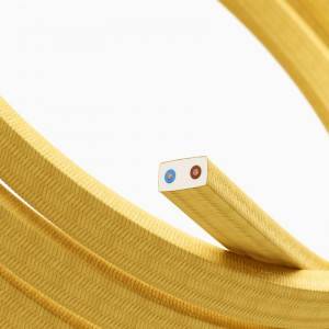 Električni kabel za String Lights, žarulje u nizu, presvučen pamučnom žutom tkaninom CM10