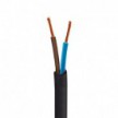 UV otporan okrugli električni tekstilni kabel crne boje SM04 za vanjsku upotrebu - kompatibilan s Eiva Outdoor IP65