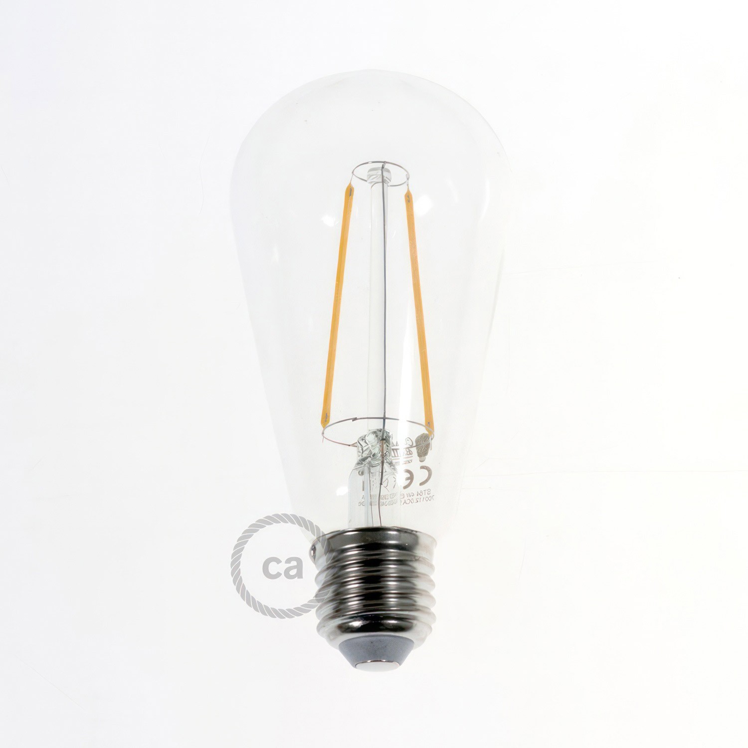 Viseća svjetiljka s 6 ispusta, pravokutnom XXL Rose-One rozetom 675 mm, tekstilnim kabelom, komponente u bojama metala.
