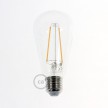 Viseća svjetiljka s 6 ispusta, pravokutnom XXL Rose-One rozetom 675 mm, tekstilnim kabelom, komponente u bojama metala.