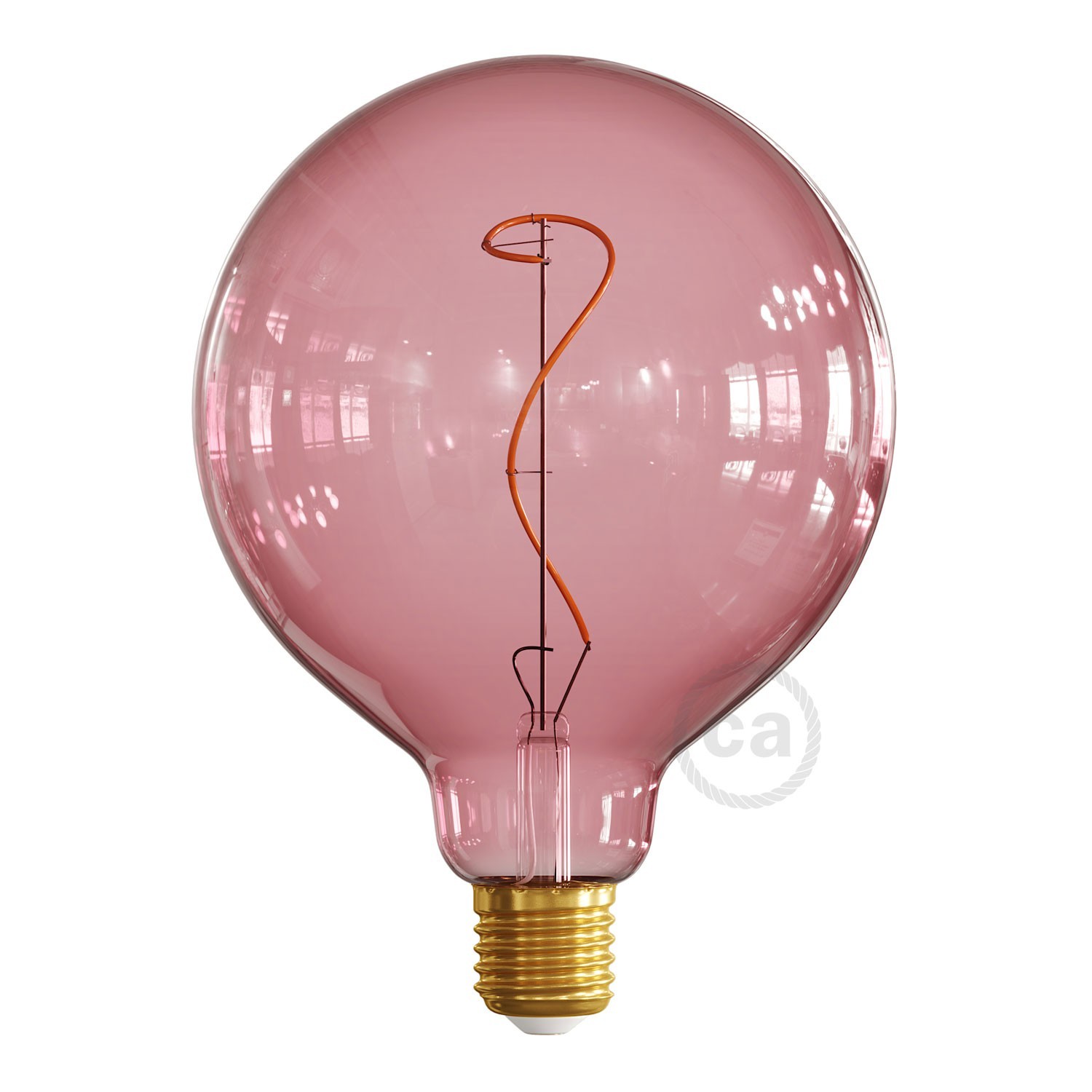Viseća svjetiljka s 3 svjetla s tekstilnim kabelom i dijelovima u bojama metala