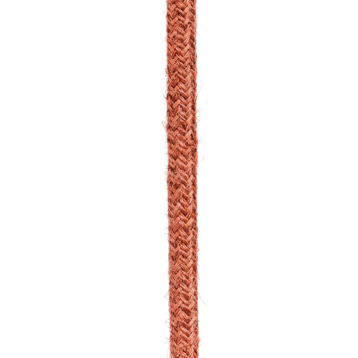 Okrugli električni kabel obložen jutom u boji gline RN27