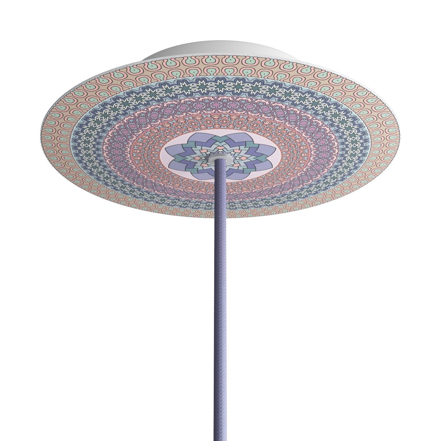Okrugla stropna dekoracija za rozetu 200 mm - Rose-One sistem s 1 rupom i 4 bočne rupe - PROMO