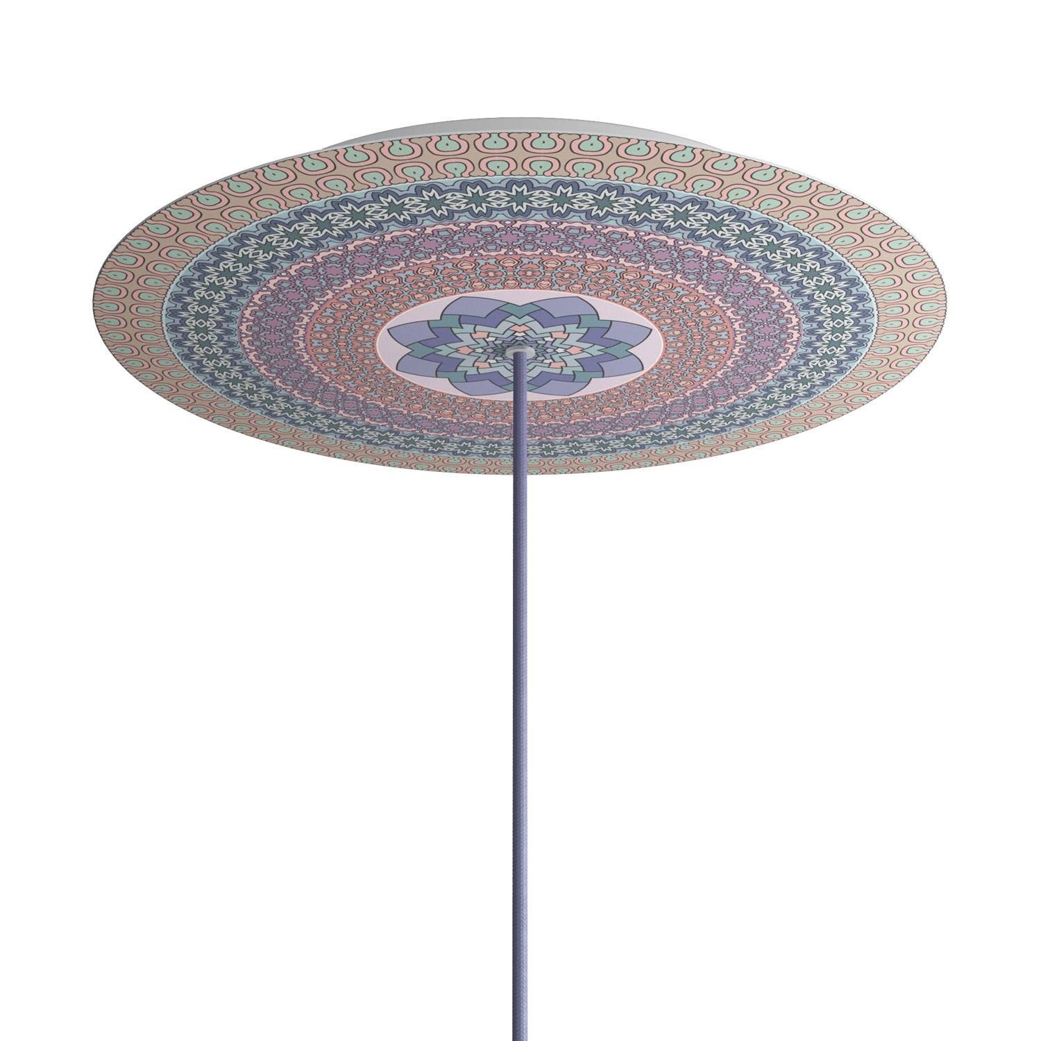 Velika okrugla dekoracija za stropnu rozetu 400 mm - Rose-One sistem s 1 rupom i 4 bočne rupe - PROMO