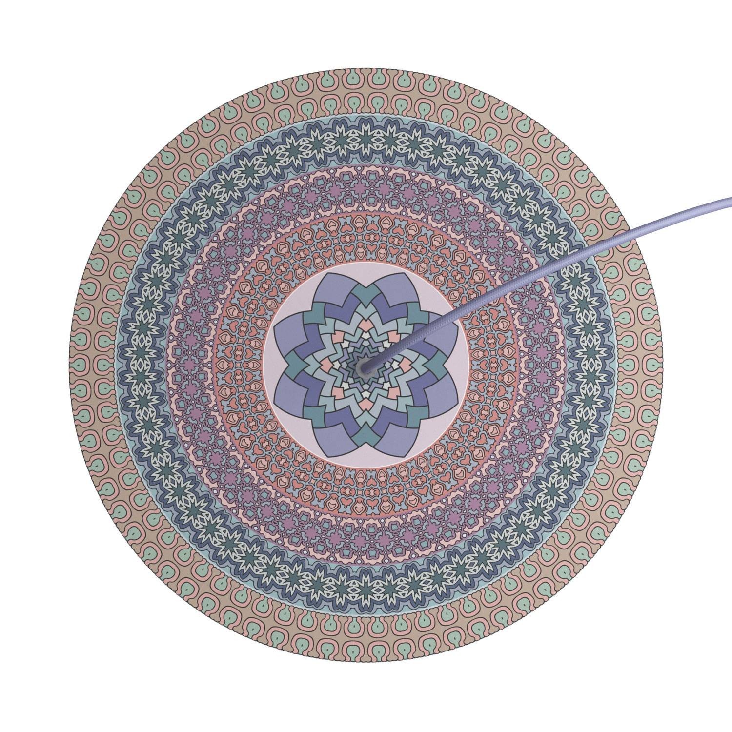 Velika okrugla dekoracija za stropnu rozetu 400 mm - Rose-One sistem s 1 rupom i 4 bočne rupe - PROMO