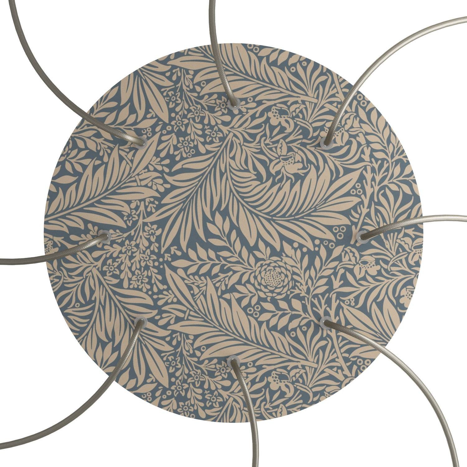Velika okrugla dekoracija za stropnu rozetu 400 mm - Rose-One sistem s 8 rupa i 4 bočne rupe - PROMO