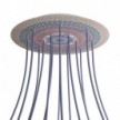 Velika okrugla dekoracija za stropnu rozetu 400 mm - Rose-One sistem s 14 rupa i 4 bočne rupe - PROMO