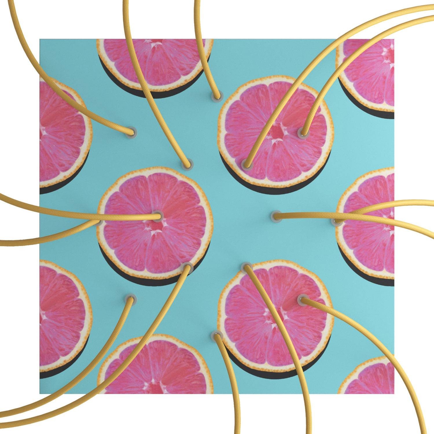 Velika kvadratna dekoracija za stropnu rozetu - Rose-One sistem s 14 rupa i 4 bočne rupe - PROMO
