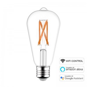 LED SMART WI-FI žarulja Edison ST64 6,5 W E27