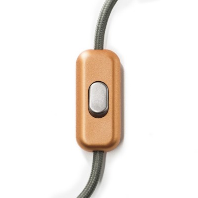 Inline, linijski jednopolni prekidač Creative Switch Brušeni bakar