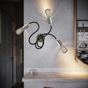 Flex 60 savitljiva zidna ili stropna svjetiljka koja daje difuzno svjetlo s LED ST64 žaruljom