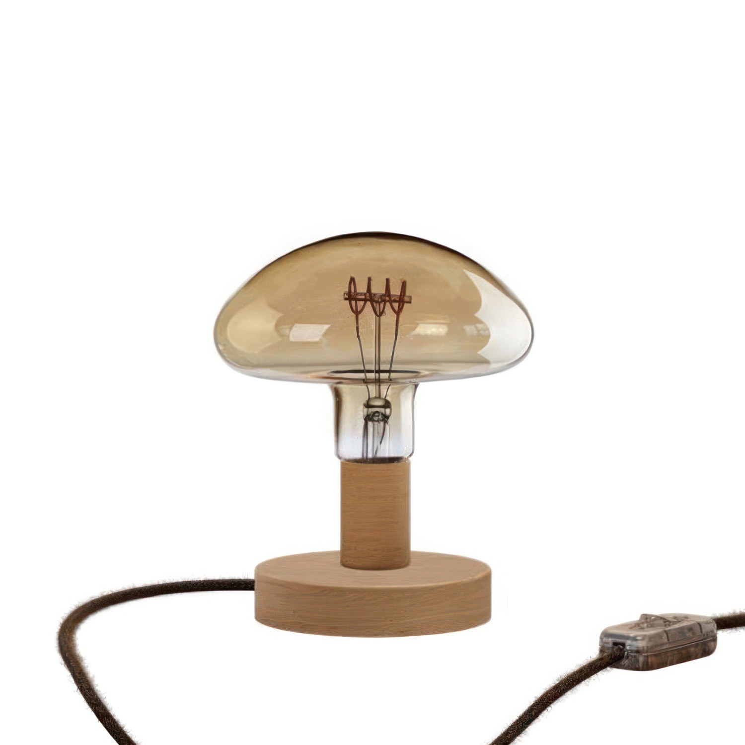 Posaluce Mushroom Drvena Stolna Lampa