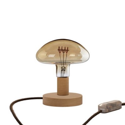 Posaluce Mushroom Drvena Stolna Lampa