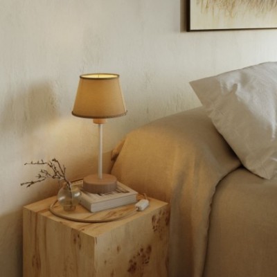 Drvena stolna lampa s prikladnim sjenilom - Alzaluce Wood