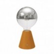 Prijenosna i punjiva LED svjetiljka Cabless01 sa srebrnom polusfernom globus žaruljom