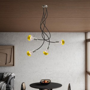 Flex 90 savitljiva stropna lampa koja pruža difuzno svjetlo s LED žaruljom G95