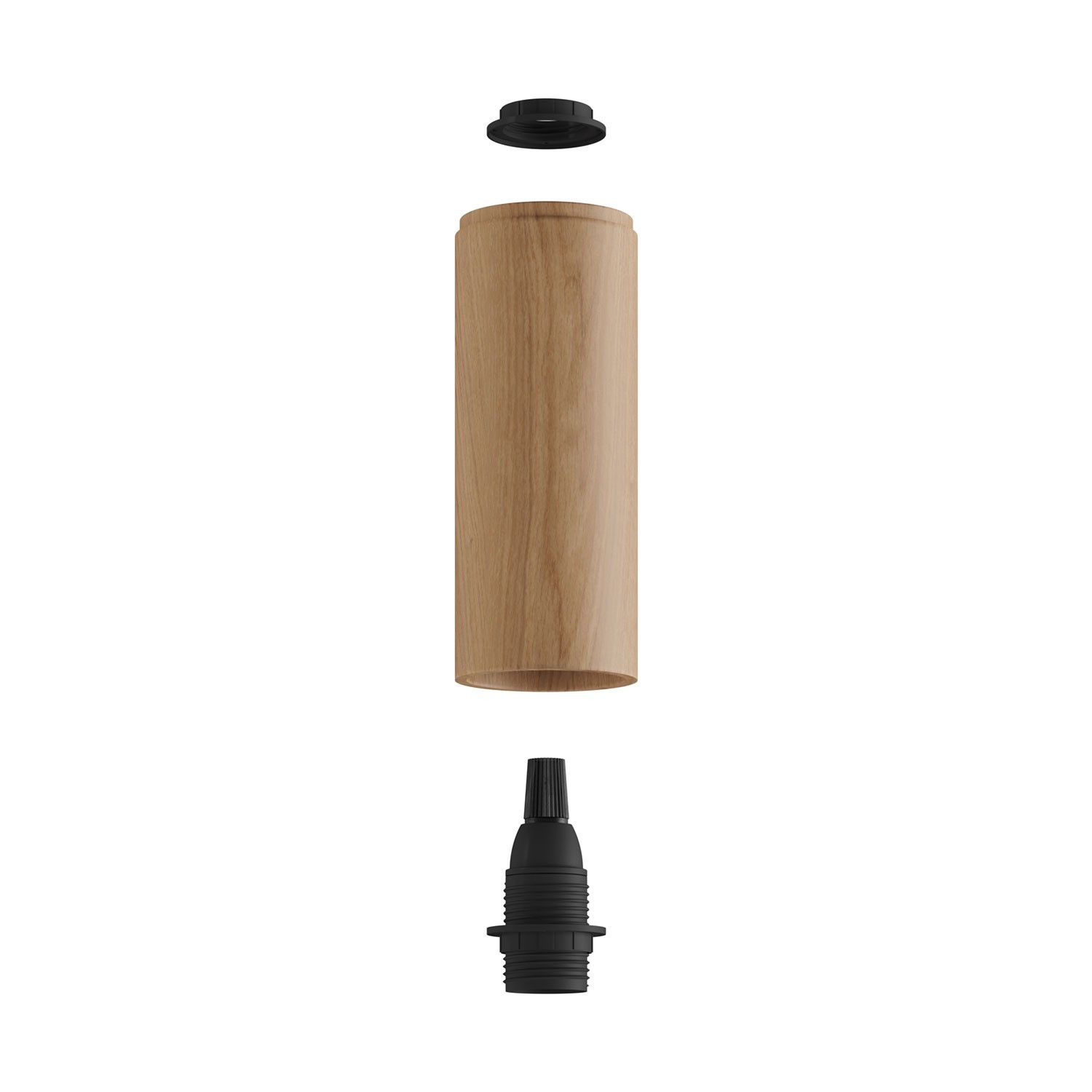 Fermaluce Wood s podesivim reflektorom od drvenog sjenila Tub-E14