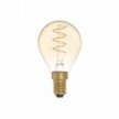 LED žarulja zlatne boje C02 Carbon Linija zakrivljene spiralne niti Mini Globe G45 2,5W E14 Dimabilna 1800K