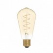 LED žarulja zlatne boje C04 Carbon Linija zakrivljene spiralne niti Edison ST64 4W E27 Dimabilna 1800K