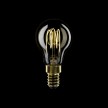 LED žarulja zlatne boje C52 Carbon Linije s ravnim nitima Mini Globe G45 3,5W E14 Dimabilna 2700K