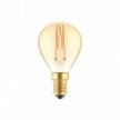 LED žarulja zlatne boje C52 Carbon Linije s ravnim nitima Mini Globe G45 3,5W E14 Dimabilna 2700K