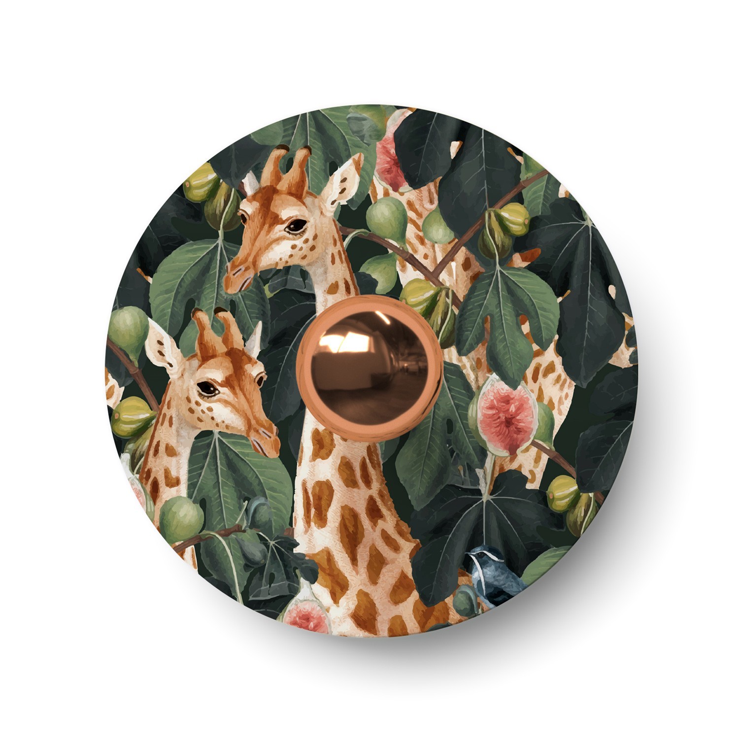 Ellepì mini ravno disk sjenilo s životinjama iz džungle 'Wildlife Whispers', promjer 24 cm - Proizvedeno u Italiji