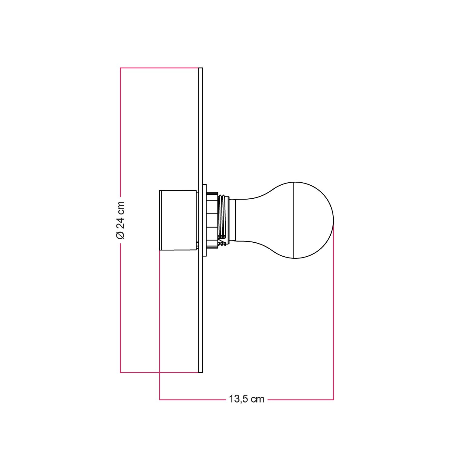 Zidna ili stropna svjetiljka s geometrijskim dizajnom sjenila 'Kaleidoscope' - Vodootporno IP44