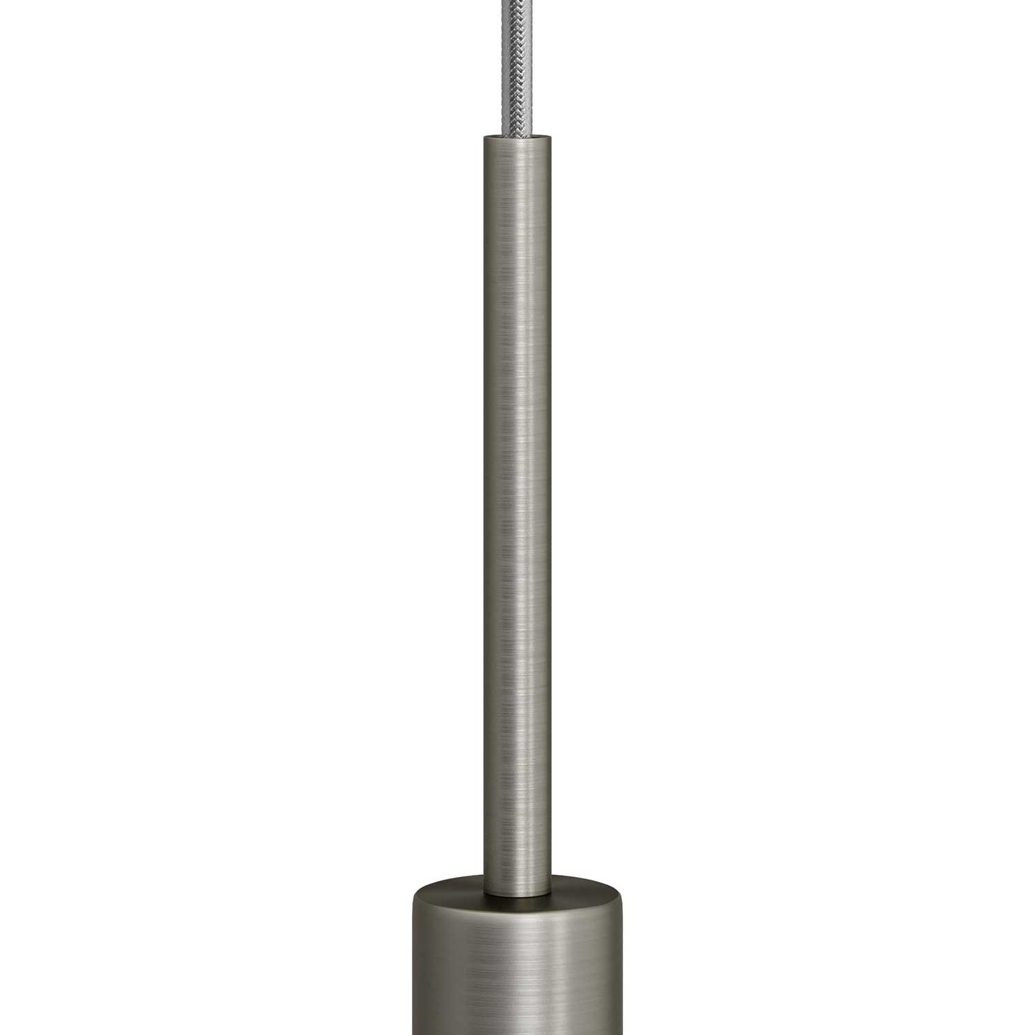 Cilindrična metalna obujmica za kabel, dužine 15 cm, u kompletu sa šipkom, maticom i podloškom