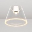Dizajnersko stropno svjetlo s prozirnom Ghost žaruljom u obliku stošca
