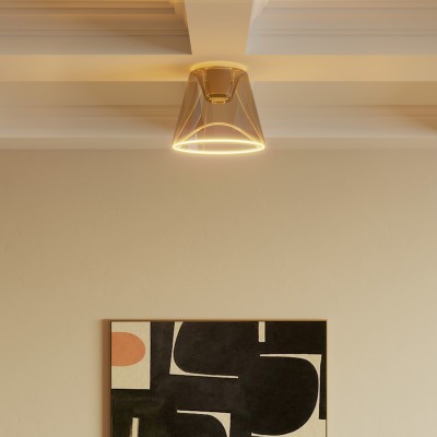 Dizajnirsko stropno svjetlo sa zadimljenom konusnom Ghost žaruljom