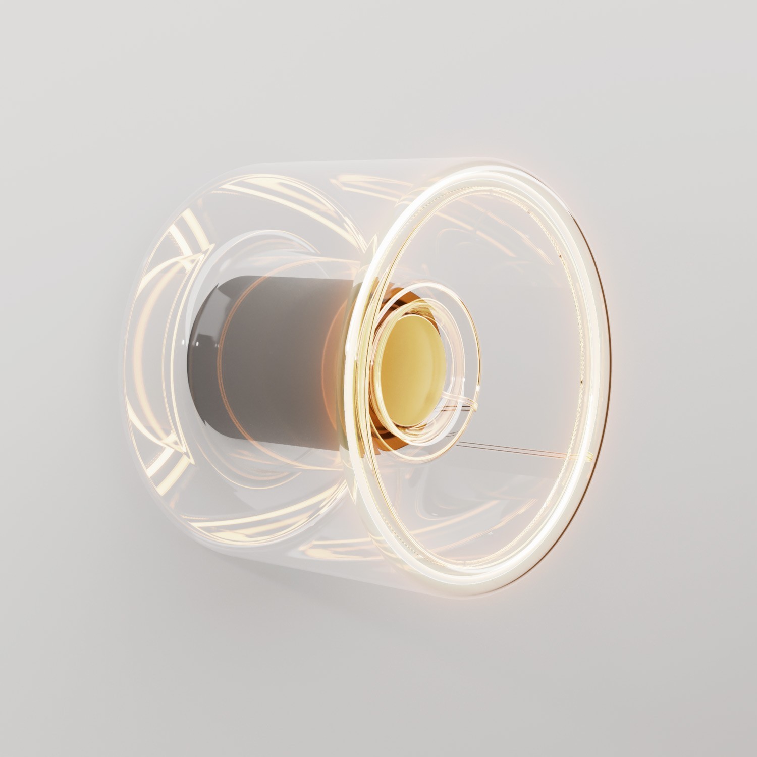 Zidna lampa s mini prozirnom Ghost žaruljom