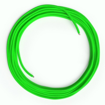 LAN Ethernet kabel Cat 5e bez RJ45 utikača - obloženi rayon platnom RF06 Neon zeleni