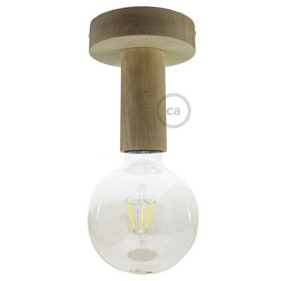 Fermaluce Natural, reflektor lampa za zid ili strop od od prirodnog drva