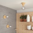 Fermaluce Natural, reflektor lampa za zid ili strop od od prirodnog drva