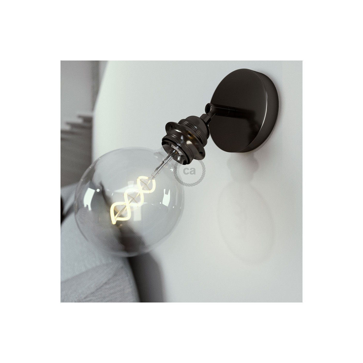 Fermaluce Metallo 90° Urban, podesiva zidna ili stropna lampa sa držačem žarulja navoja E27
