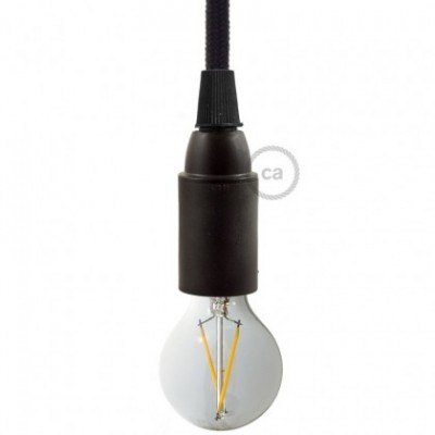 Thermoplastic E14 lamp holder kit - Black
