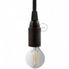 Thermoplastic E14 lamp holder kit - Black