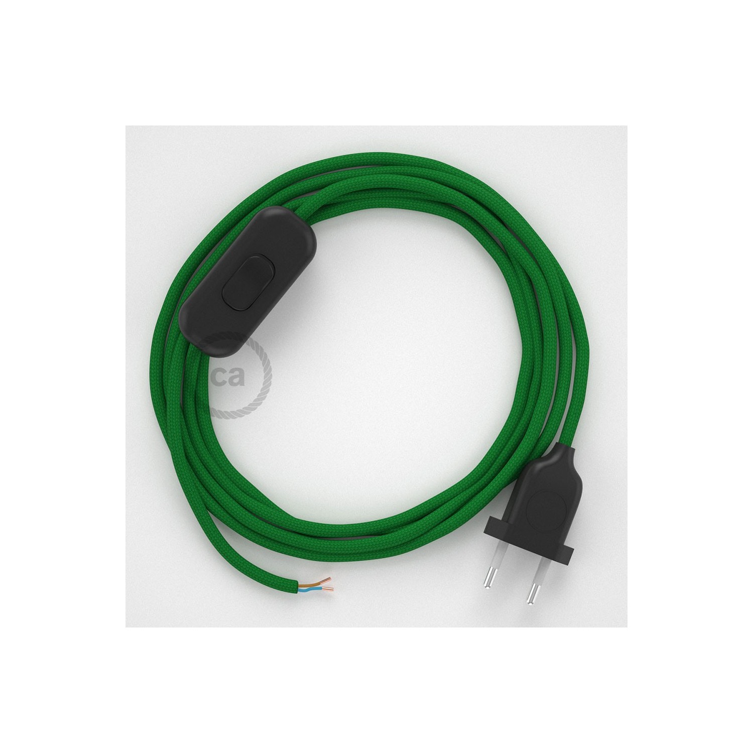 Komplet s prekidačem RM06 Zeleni - 1,8 m. odaberite boju prekidača i utikača!