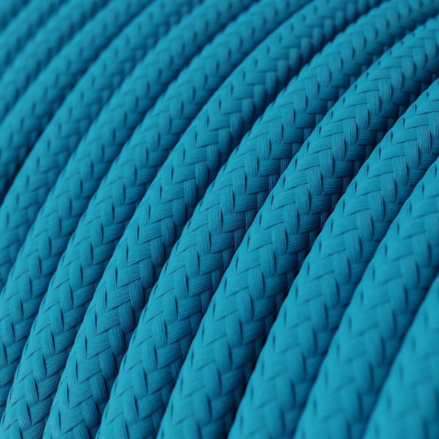 Okrugli tekstilni električni kabel RM11 - tirkizna