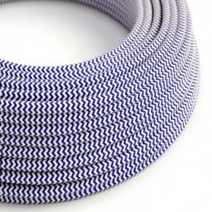 Okrugli tekstilni električni kabel RZ12 - plava