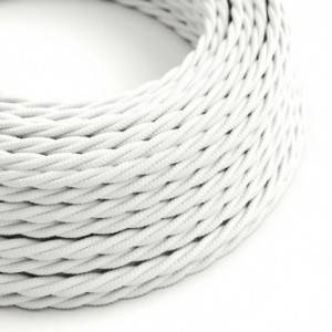 Zamotan tekstilni električni kabel TM01 - bijela