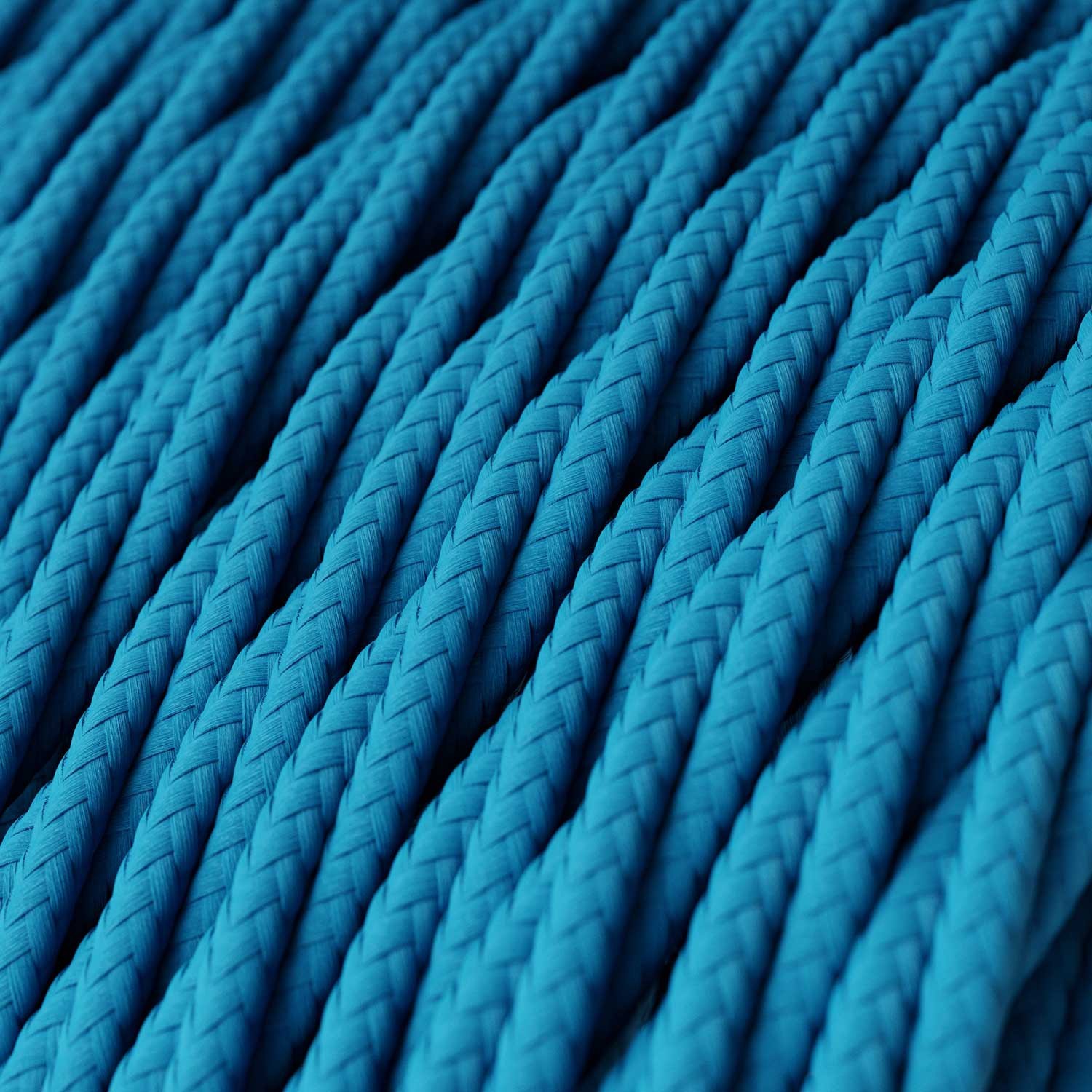 Zamotan tekstilni električni kabel TM11 - azur